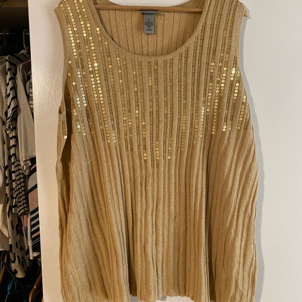 Gold tank top